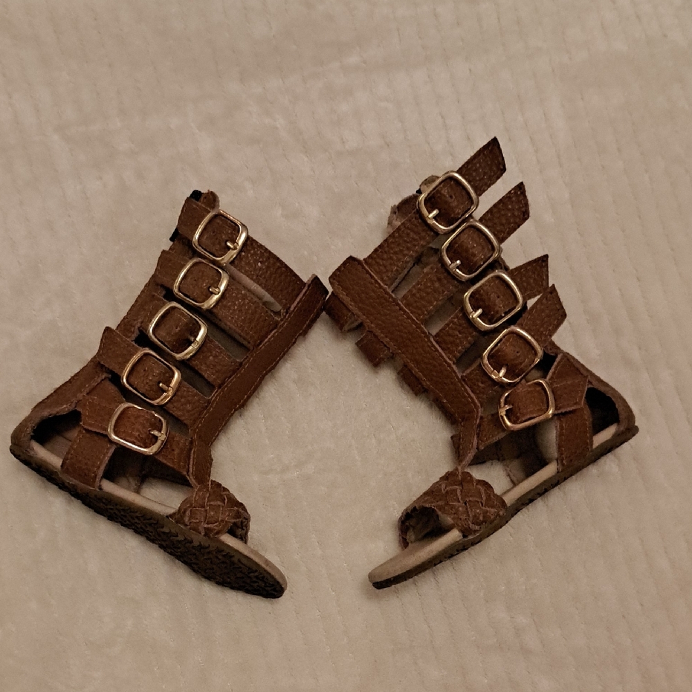 Monkey Feet Tan Gladiator Sandals